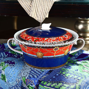 Luxury Fine Bone China Soup Tureen of Grand Banquet